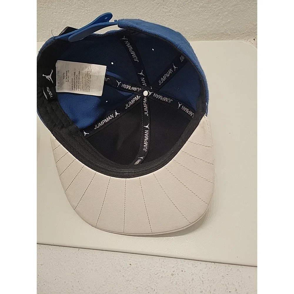 Nike Jordan Cap Jumpman Air Blue White Strapback Hat Youth Size‎ 8-20